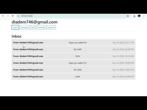 Mail  CS50 Project 3