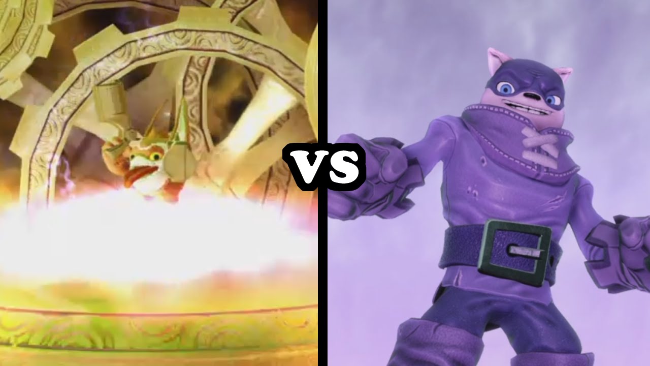 Skylanders Trap Team - Elite Trigger Happy VS Nightshade