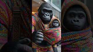 OUTFIT CHECK #gorilla #malong #public #short #shortvideo #uk #usa #nocopyrightmusic