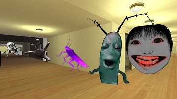 POV YOSHIE PLANKTON COCKROACH AND CRAZY FROG  #garrysmod100k  #Nextbots