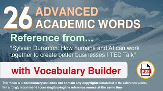 26 Advanced Academic Words Ref from \\