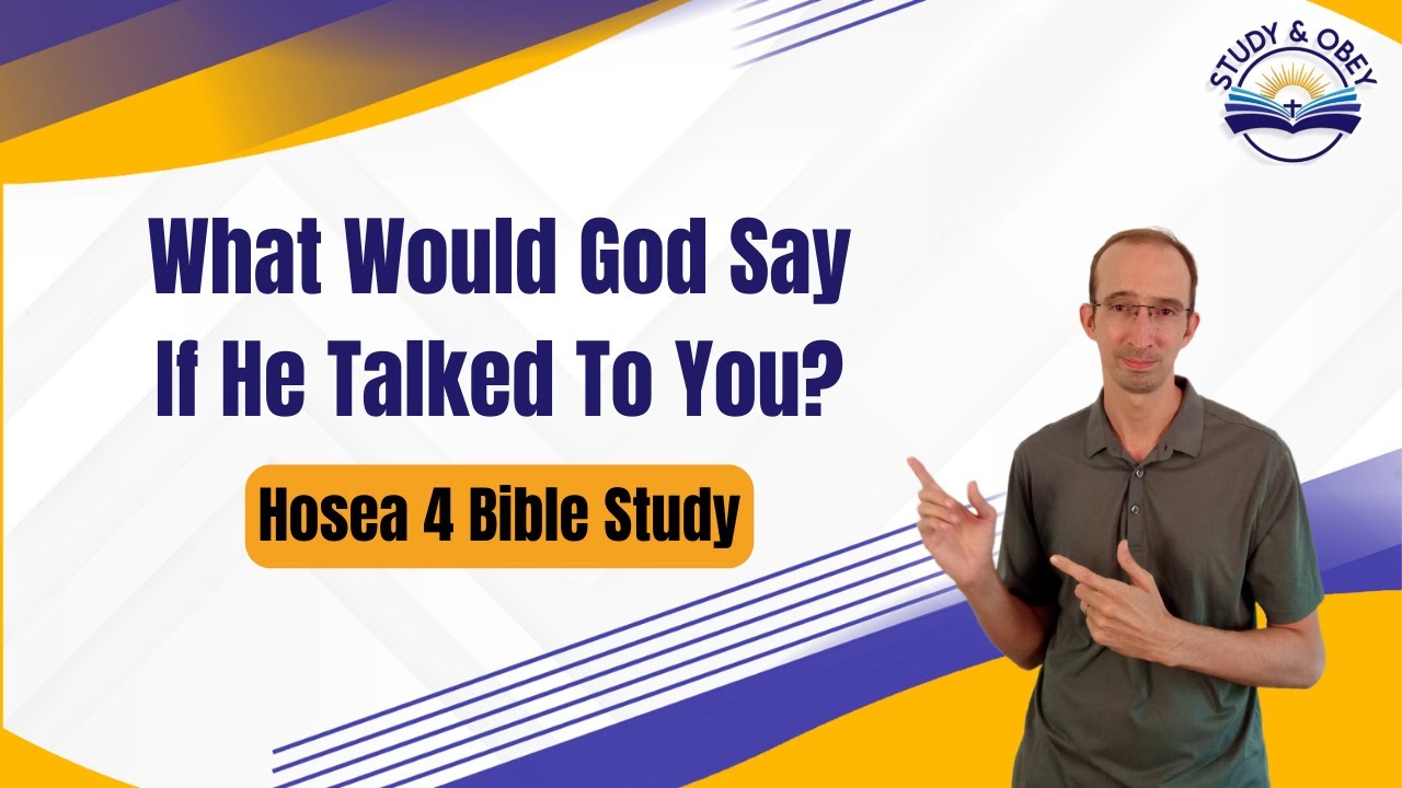 Hosea 4 Bible Study God Accuses Israel And Tells Them DON'T ARGUE