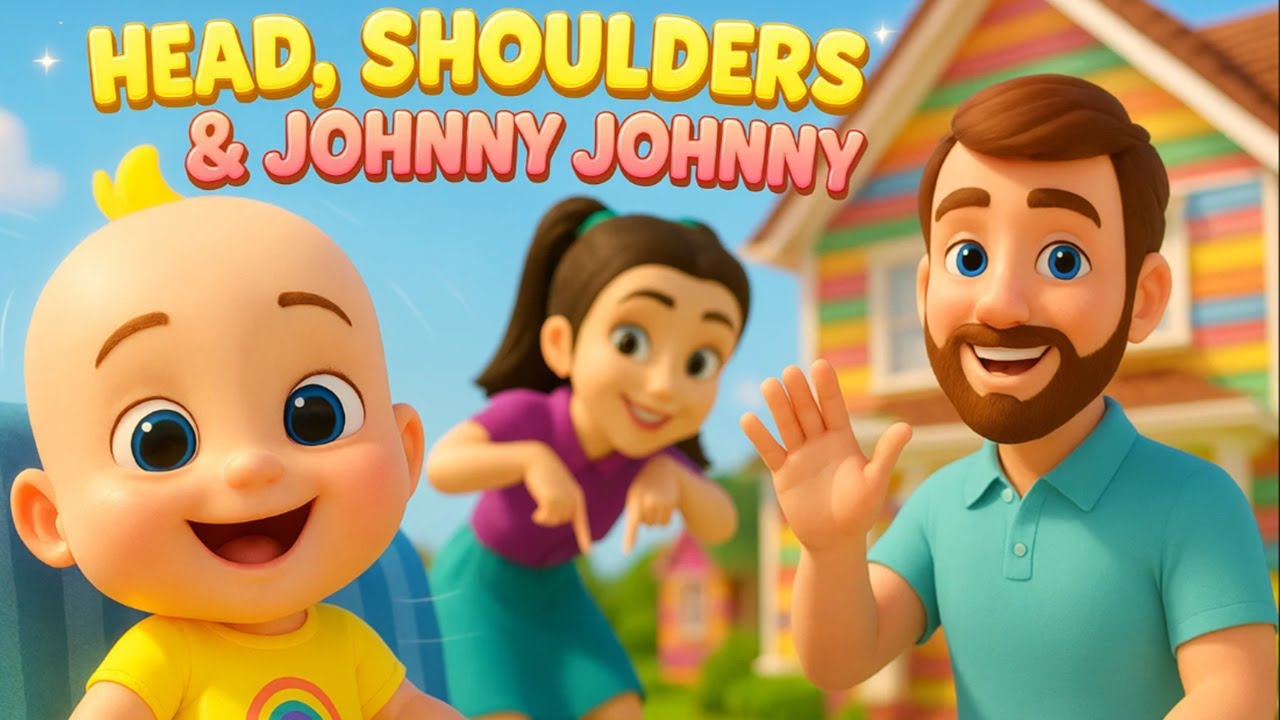 Head, Shoulders, Knees & Toes + Johny Johny Yes Papa | Best Kids Songs @HymnHeroes