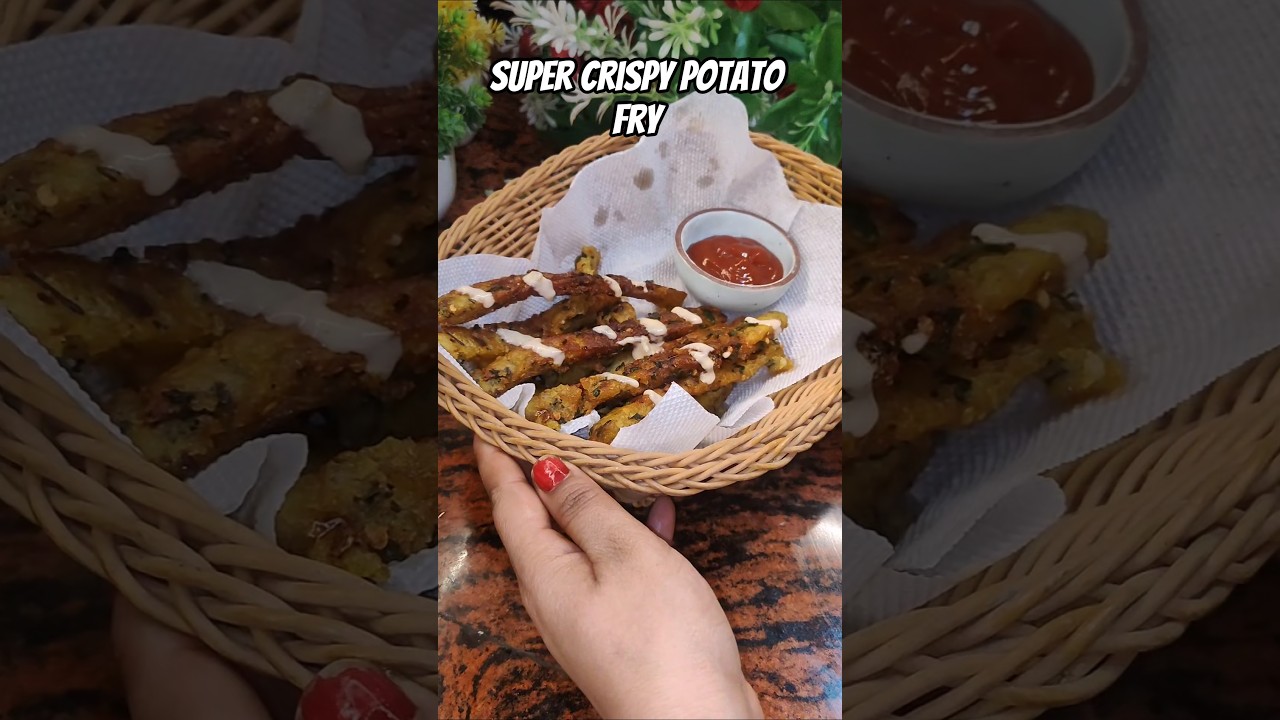 Super Crispy Potato Fry Recipe | 5 Minute Mein Kurkure Aloo Fry|