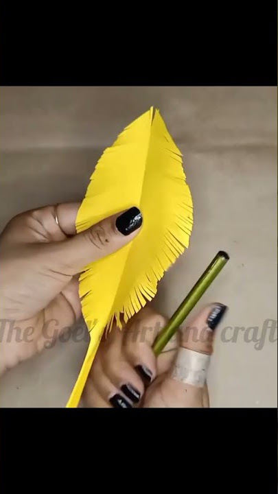 Peacock feather craft, easy paper craft, paper feathers diy, Janmasht