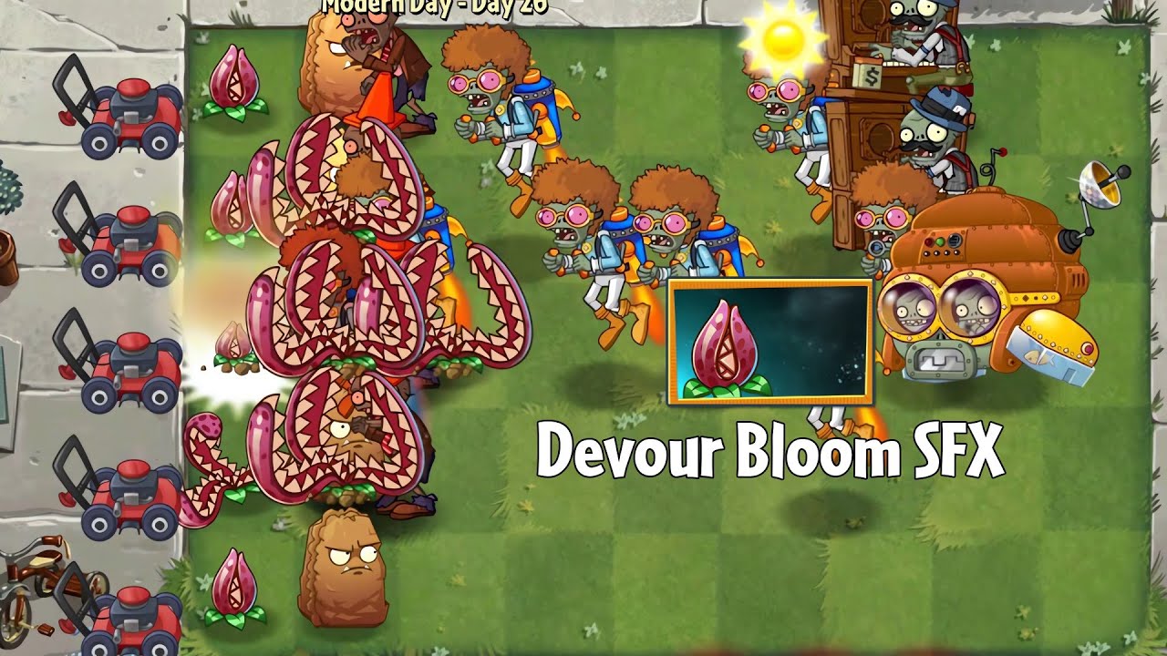 PvZ2 Upcoming v12.3.1 - Devour Bloom SFX - Gameplay - YouTube