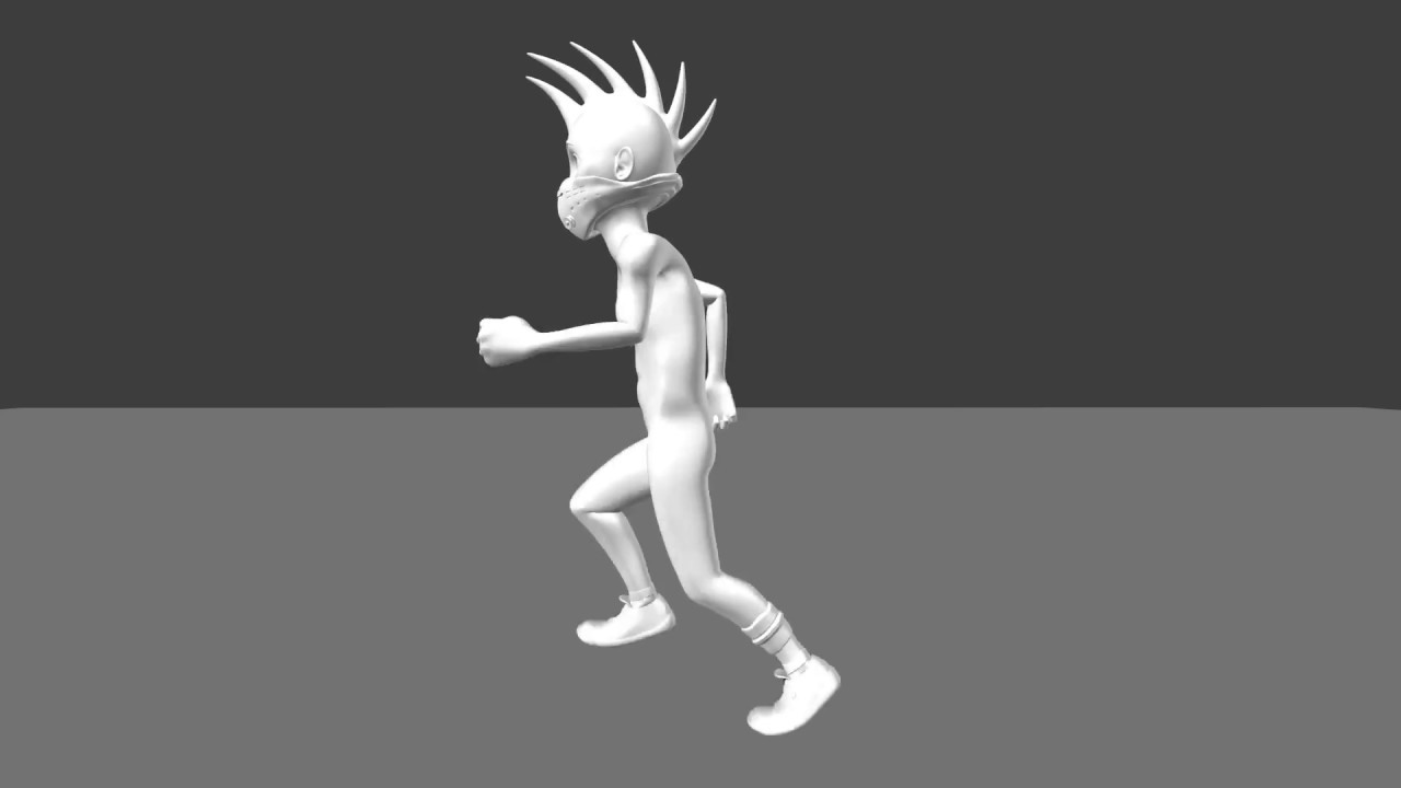 Character Run Cycle animation practice