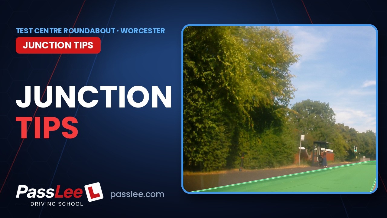 Worcester Test Centre Roundabout - Worcester driving test junction