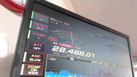 Listening on my Sirio GainMaster to stations on 28 MHz