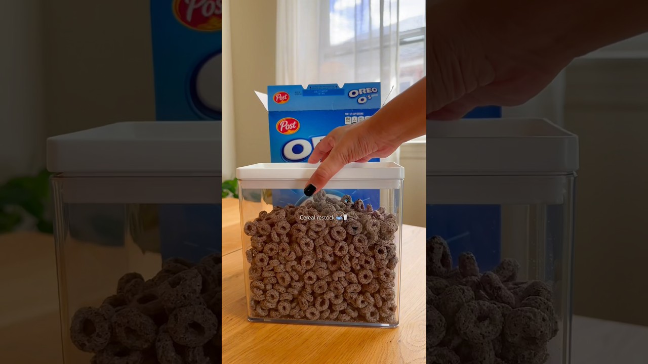 Restocking my cereal🥣🥛 