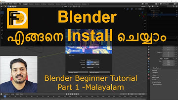 How to download and install blender 2.8 series | Blender Beginner tutorial (Malayalam) - Part 1