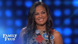 Laila Ali Vs Ronda Rousey Steve WANTS TO KNOW Celebrity Family Feud OUTTAKE