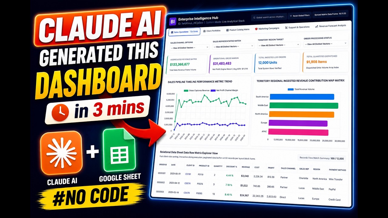 Claude AI Created this Dashboard ( My skills are useless now ๐ )