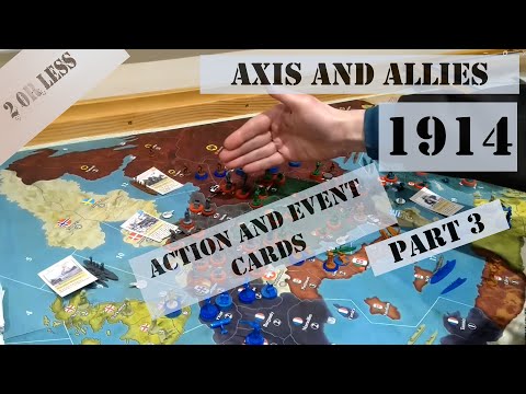 Axis and Allies 1914 Game Play Part 3| Action & Event Cards |Jutland