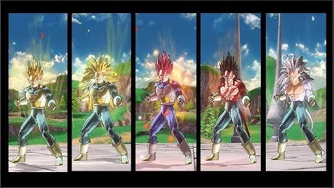 Vegeta Super Saiyan Transformations - Dragon Ball Xenoverse 2 Mods