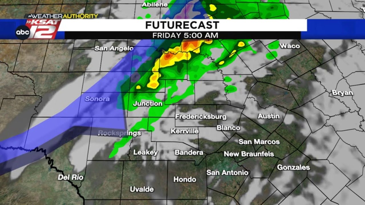 A cold front arrives Friday morning in San Antonio (Nighttime Update: 3 ...