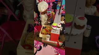 Riydasia's World pretend playing with melissa and Doug diner set