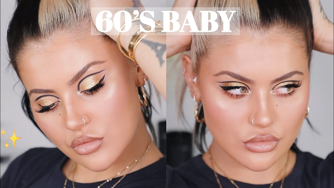 EASY 60'S GOLD MAKEUP TUTORIAL - LANA DEL REY VIBES | JAMIE GENEVIEVE