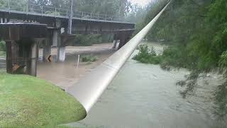 FLOODING AT 6 MILE CREEK ELIMBAH & KING JOHN CREEK  FEBRUARY 25/26-02-2022