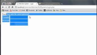 PHP Tutorial: Create a Member System in PHP | How to make a user login page for member system (2/3)