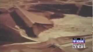 Success Lake's earth dam Porterville, California USA