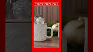 QVC Today’s Special Value | Your Own Mini Christmas! Mugs w/ Snow Globe Lid