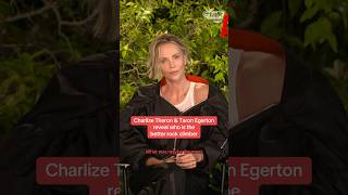 'Apex' stars Charlize Theron &amp; Taron Egerton reveal who is the better rock climber