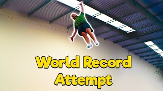 Gymnast tries the HARDEST Trampoline World Record!