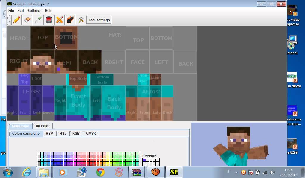 Tutorial Minecraft-Come creare o modificare la propria skin su