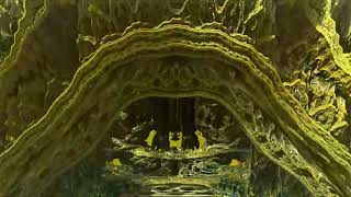 Mandelbulber 4D Fractal Sin Cos (in front of previous "Amazing Surf" scenery)