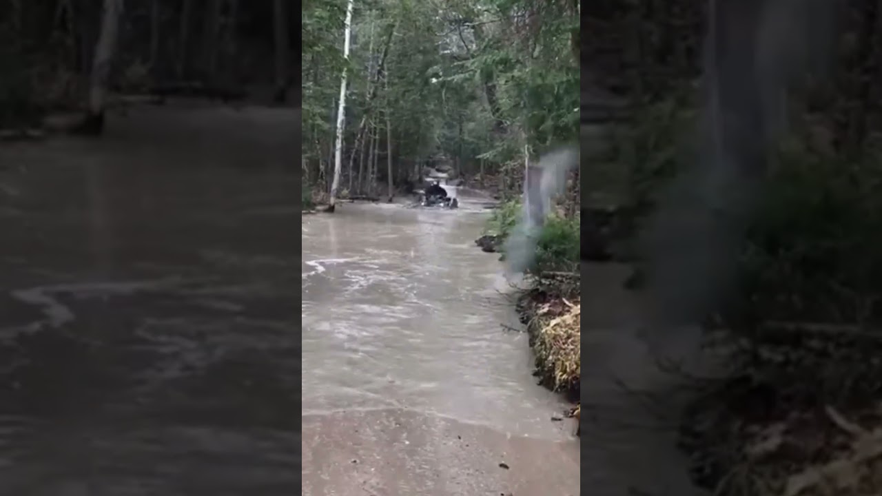 Who says you need a lift kit? 🌊 Stock Can-Am vs. Waist-Deep Water!