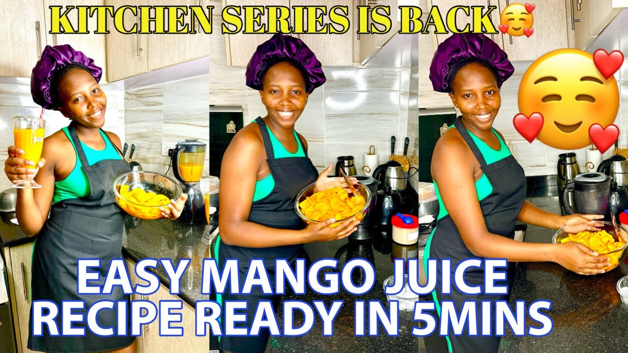 HOW TO MAKE MANGO JUICE AT HOME //FRESH MANGOES🥭 READY IN 5 MINUTES