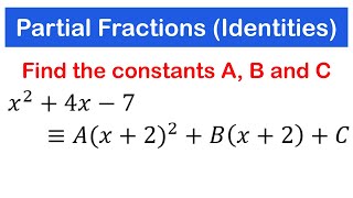 Partial Fractions (Identities) | SHS 1 ELECTIVE MATH