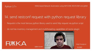 14. send restconf request with python request library