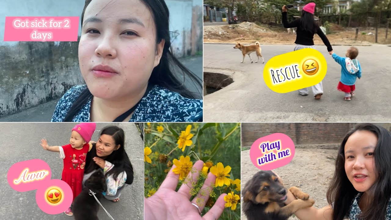 Was sick , Now back with new energy, went for a short walk with my kids 