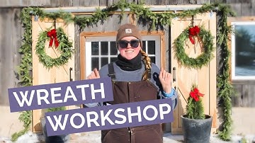 WREATH MAKING WORKSHOP | Sneak peek look at our wreath making workshop during the holidays.