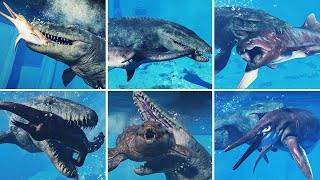 Mosasaurus Vs All Aquatic Reptiles - Jurassic World Evolution 2
