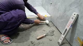 best luxury bath room floor tiles design fittings skills #workout |floor tiles design