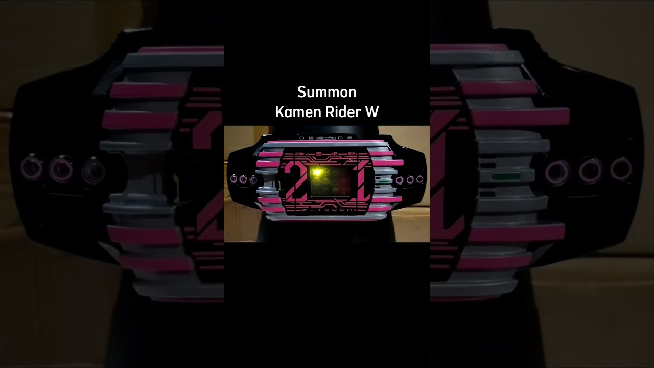 Decade Summon Kamen Rider W/Double | DX K-Touch 21 