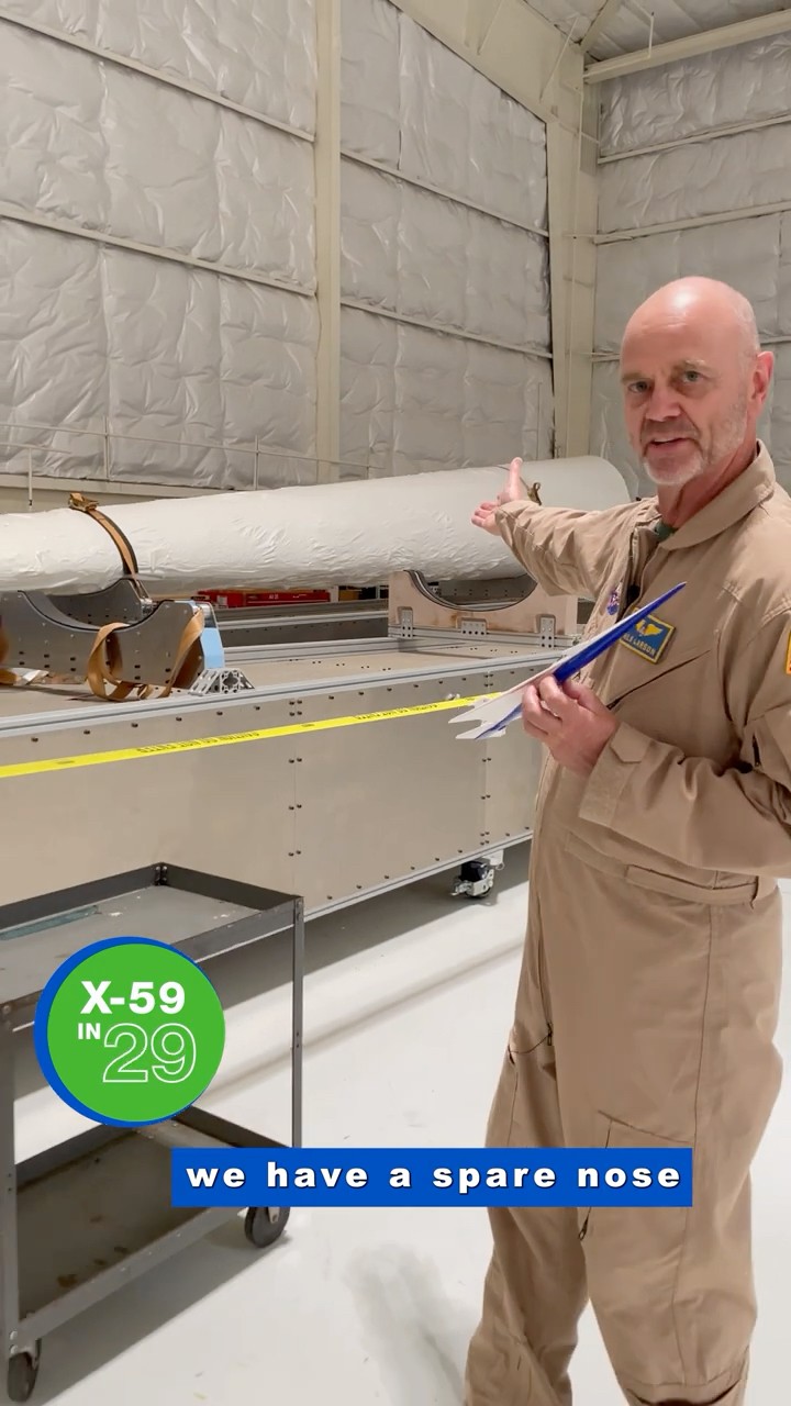 59 seconds on NASA's X-59 | Aircraft Nose - YouTube