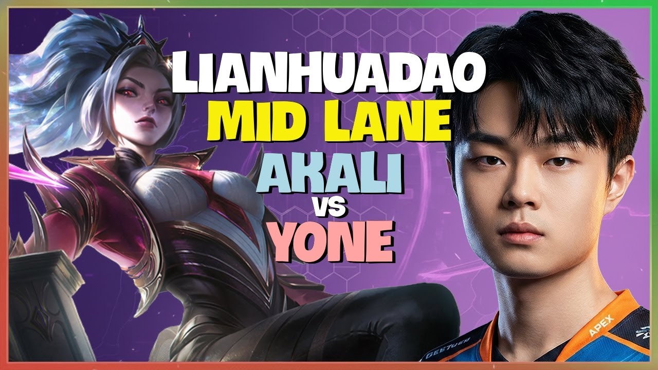 LianHuaDao Grandmaster Akali Mid Lane Execution Breakdown Engsub