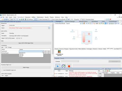 Creating an Absorption Column Using DWSIM Software