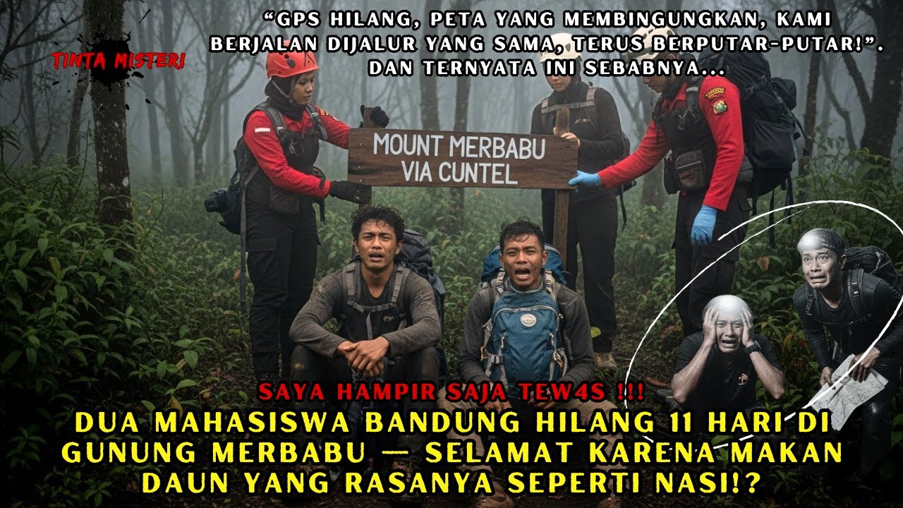 SELAMAT KARENA MAKAN DAUN RASANYA SEPERTI NASI !! 2 MAHASISWA BANDUNG HILANG 11 HARI DI GN. MERBABU