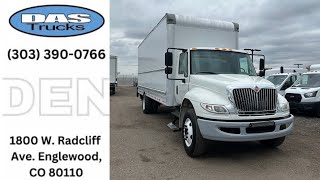 2017 International DuraStar 4300 - NEW TURBO 26' Box Truck w/ Liftgate - STK#37089-A