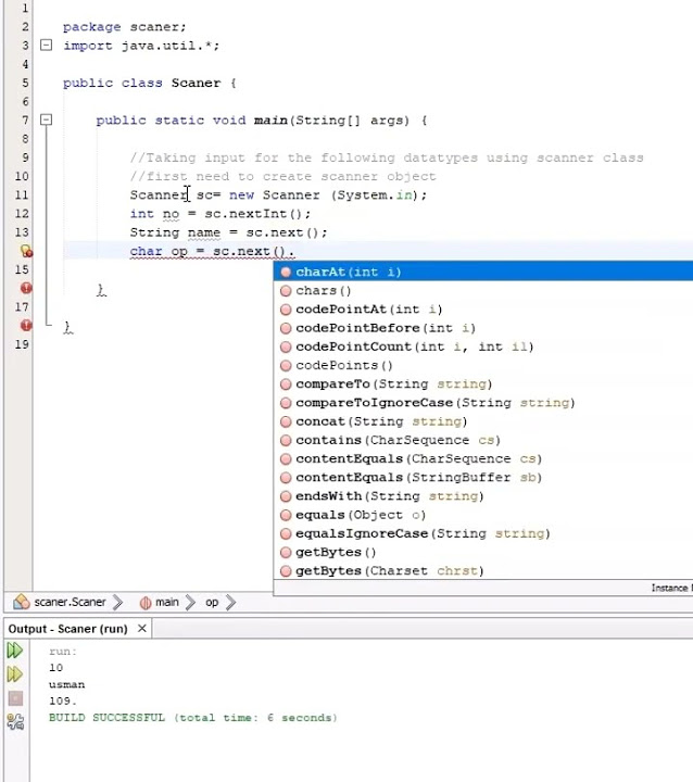 Taking input using Scanner Class - YouTube
