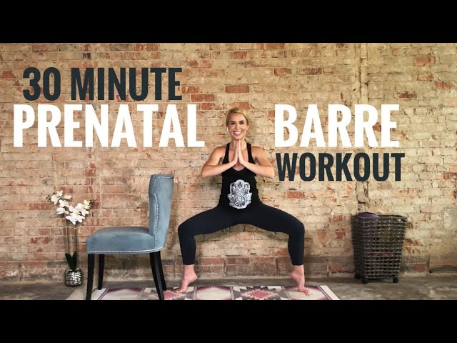 30 Minute Prenatal Barre Workout, Challenging, Lower Body