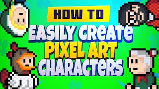 Create Pixel Art Characters - Easy, Beginner Tutorial!