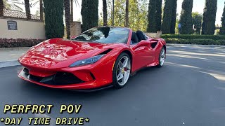 2023 Ferrari F8 Spider Daytime Drive POV | ASMR