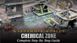 Warhammer Worlds 'CHEMICAL ZONE' | 40K Battlefield Creation Warhammer 40K Tutorial screenshot 4