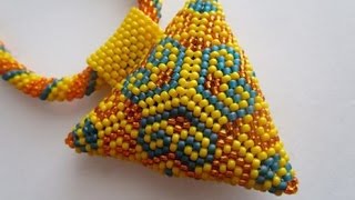 Návod - Peyote trojúhélník 3D /Tutorial - Peyote triangle 3D